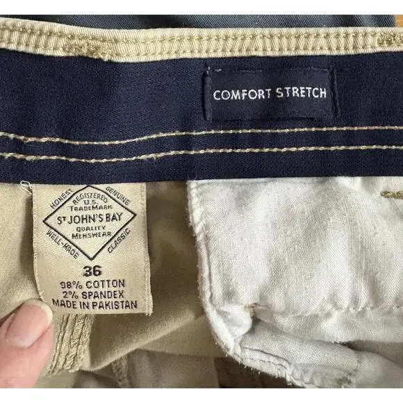 Men's St John’s Bay Cargo Shorts Set - Navy & Khaki - Picture 5 of 6